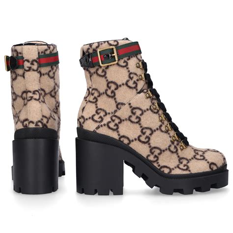 gucci print shift boot|gucci ankle boots women.